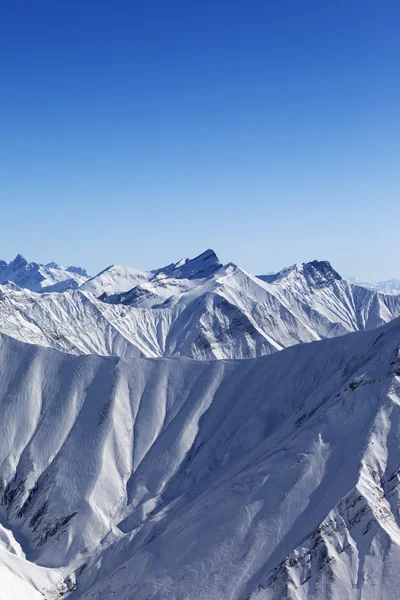 A téli hegyek panorámája — Stock Fotó