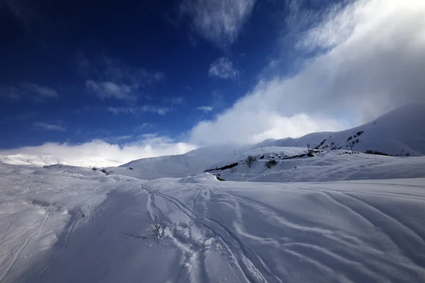 Off-Piste-Hang — Stockfoto