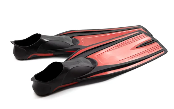 Red swim fins — Stock Photo, Image