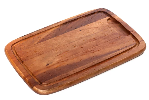 Wooden Küche Board mit Wassertropfen — Stockfoto