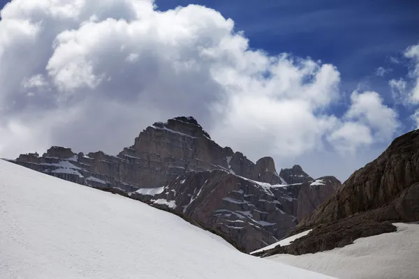 Rochers et neige — Photo