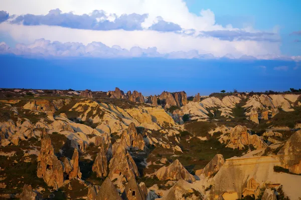 View of sunset Cappadocia valley — Stock Photo, Image