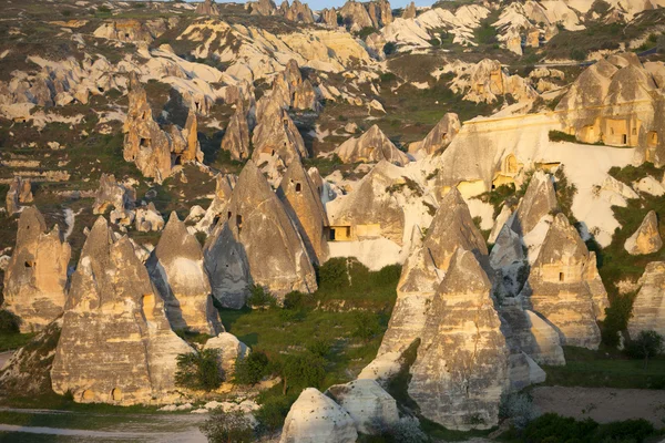 View of Cappadocia valley at sunset — Stock Photo, Image