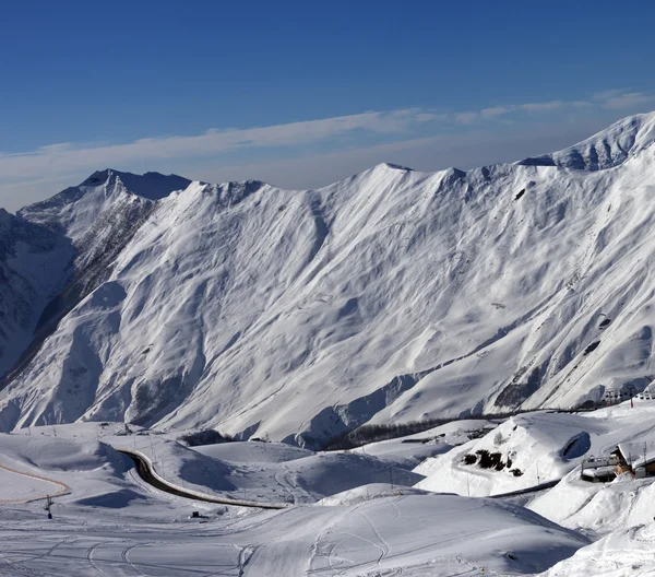 Views of ski resort Gudauri — Stock Photo, Image