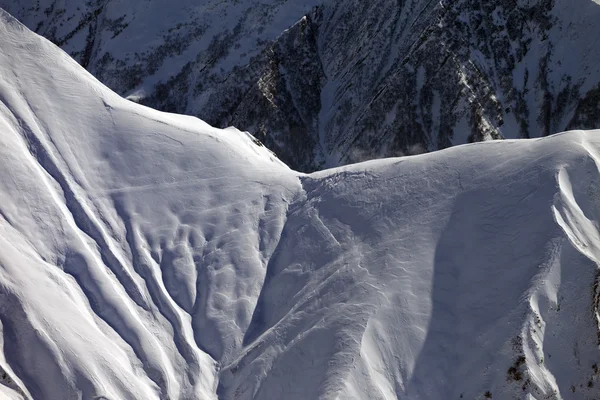 Schneebedeckten Gebirgspass — Stockfoto