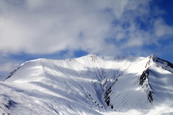 Посмотреть на внетрассового катания Снежный склон — стоковое фото