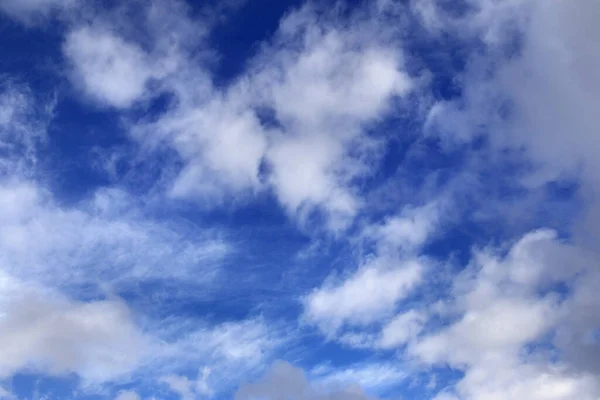 Blue Sky Sunlight Clouds Natural Background — Stock Photo, Image