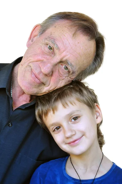 Взрослый отец с сыном — стоковое фото