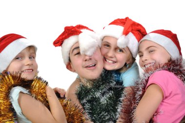 Noel kutluyor mutlu arkadaş grubu