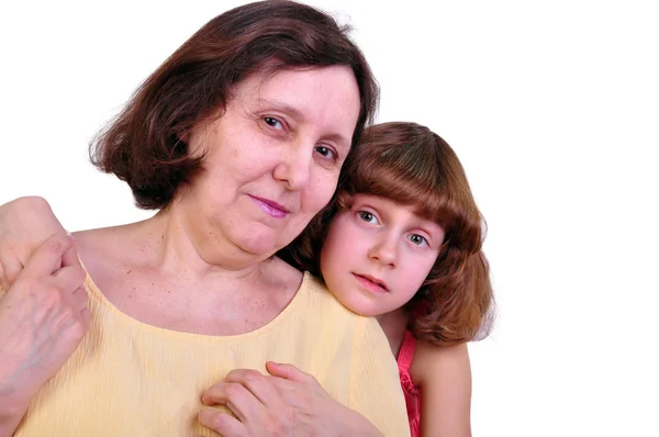 Grandmother and granddaughter — Stock Photo, Image