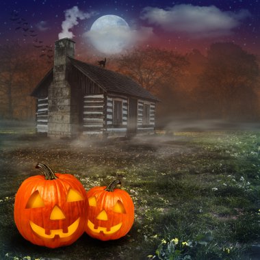 tasarımınız için Halloween arka