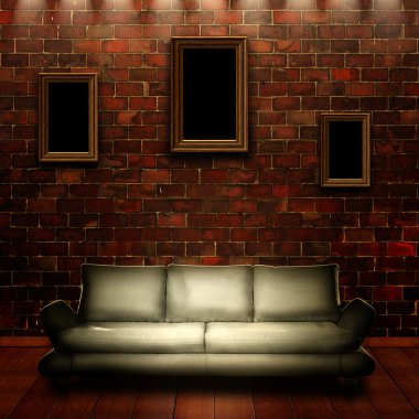 portre, desi için duvardaki ile soyut grungy iç