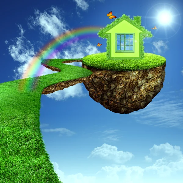 Funny Green House. — Stock Photo, Image