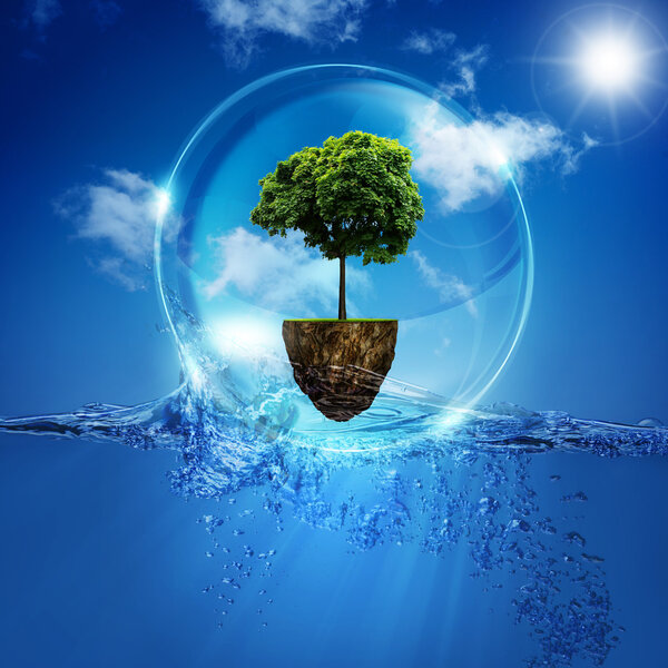 World into the bubble.