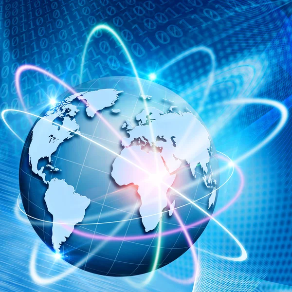 yörünge comminications. soyut teknoloji arka planlar