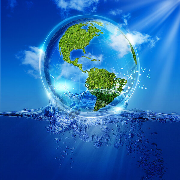 Жизнь из воды. Абстрактный фон для вашего дизайна
