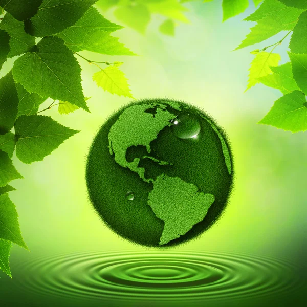 Green Earth. Abstract environmental backgrounds — Stock Photo, Image