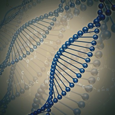 insan DNA'sı, soyut bilim ve techno arka planlar