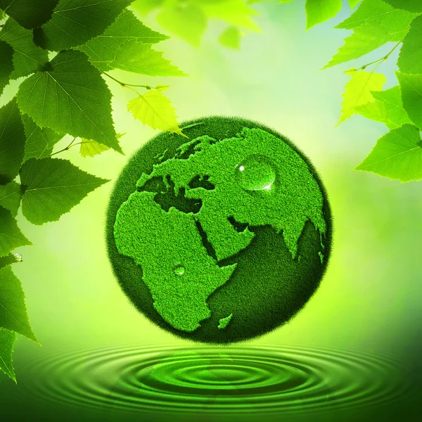 Green Earth. Abstract environmental backgrounds — Stock Photo, Image