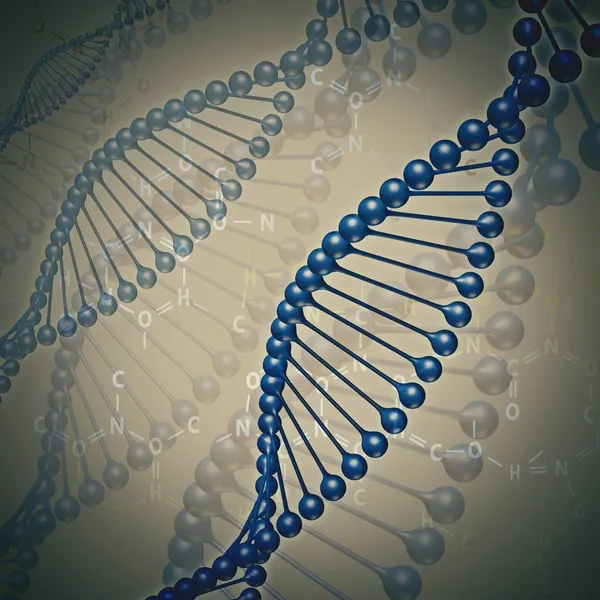 Human DNA, abstract science and techno backgrounds — Stock Photo, Image