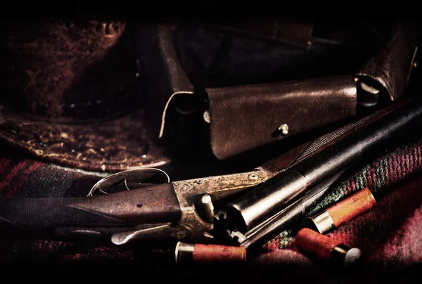 Film noir. umění ročník lov pozadí s starý film přidány textury — Stock fotografie