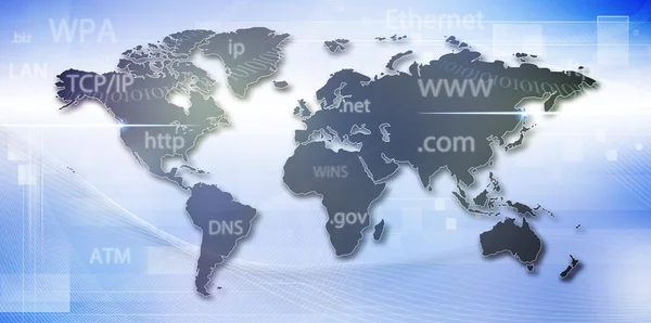 Globalne Informacje o sieci, techno streszczenie tło — Zdjęcie stockowe