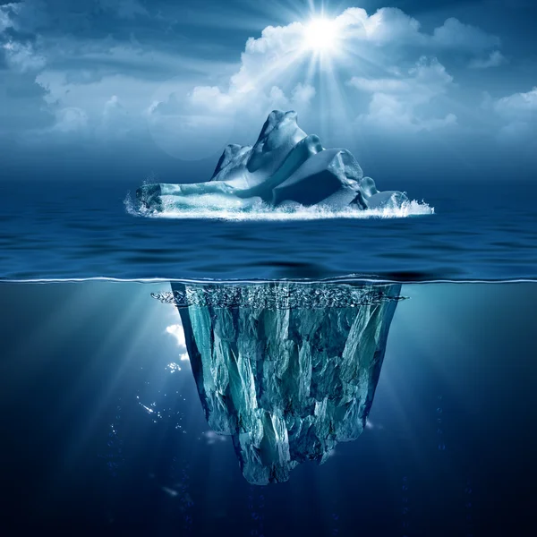 Iceberg. Des décors écologiques abstraits pour votre design — Photo