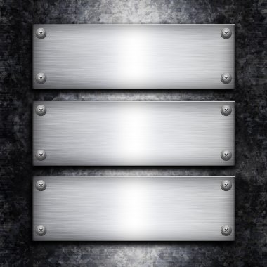 Fırça çelik plaka üzerinde galvanizli metal arka plan, d için
