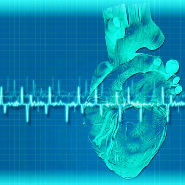 Abstract health and medical backgrounds with human heart