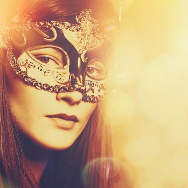 karnaval, tasarımınız için soyut kadın portresi
