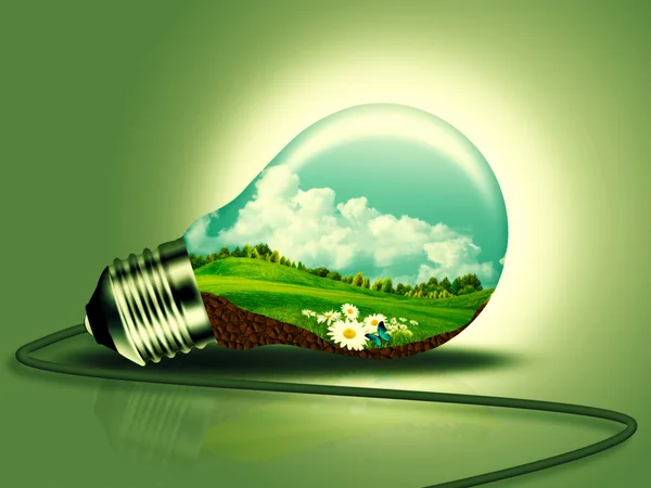 Förnybar energikoncept för din design — Stockfoto