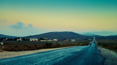 Yayla yolu sonsuza, soyut seyahat arka planları,