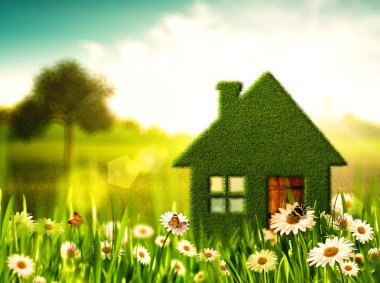Green House. Abstract environmental backgrounds clipart