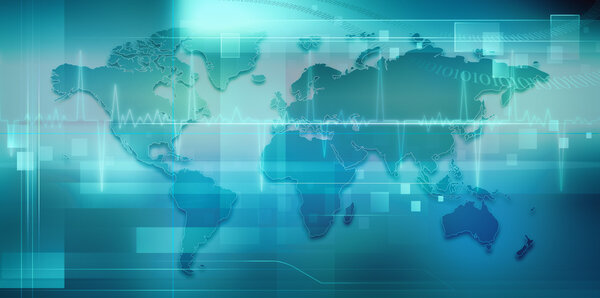 Abstract backgrounds with Earth map