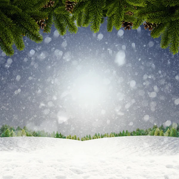Abstraktní zimní a vánoční pozadí pro váš návrh — Stock fotografie