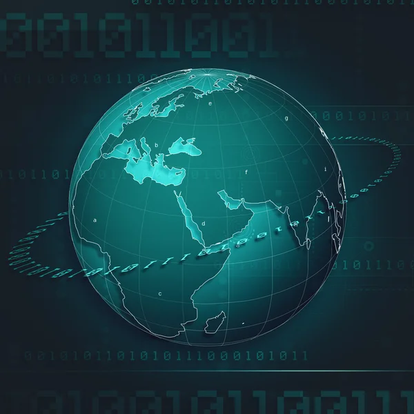 Globala internet-kommunikation — Stockfoto