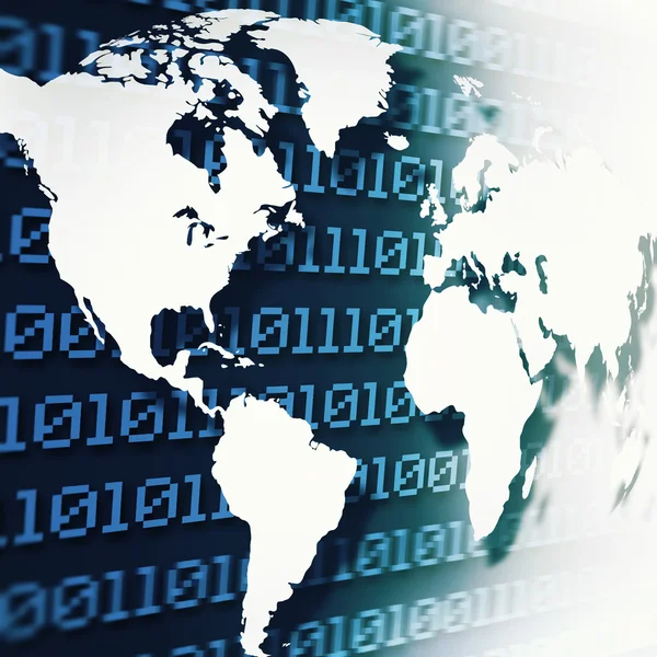 Globale Internetkommunikation — Stockfoto