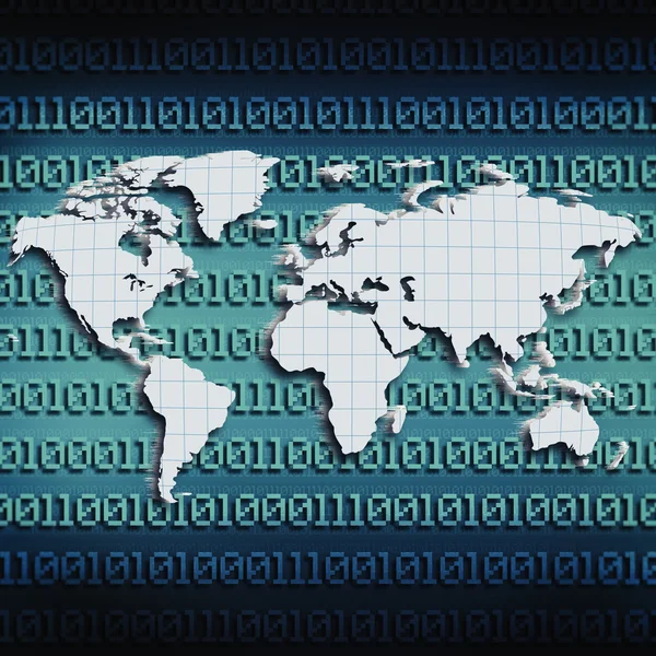 Globala internet-kommunikation — Stockfoto