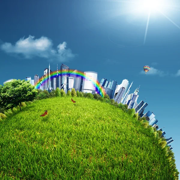 Eco City, fundos ambientais abstratos — Fotografia de Stock