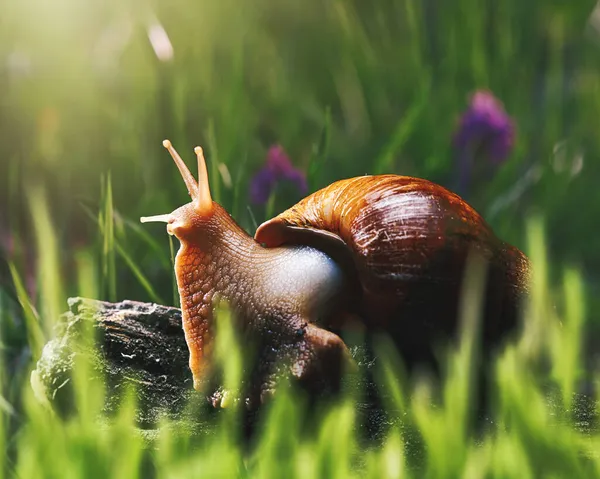 Snail Forest Abstract Ecosystem Backgrounds — Stock Photo, Image