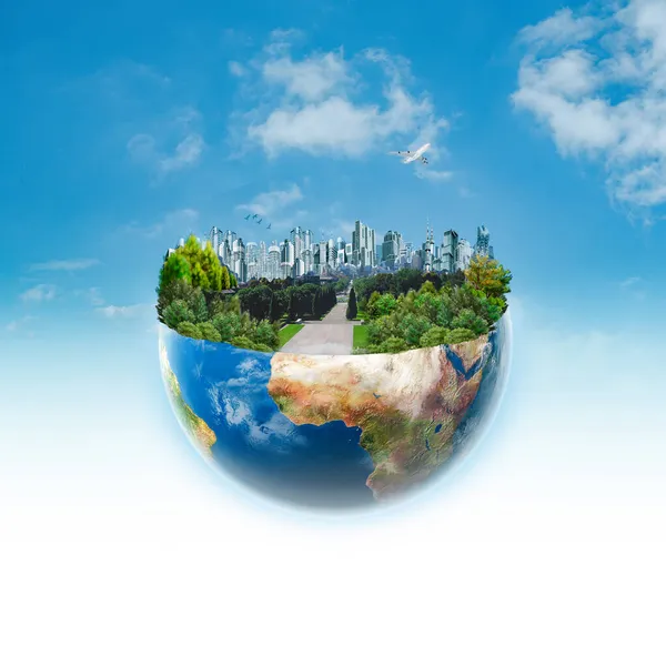 Habitat Zachraňte Zemi Naši Planetu Eko Zázemí — Stock fotografie