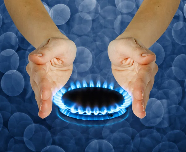 Gas vuur — Stockfoto