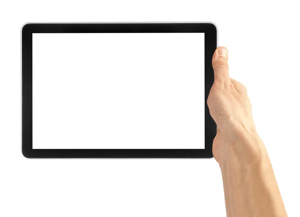 Tablet in der Hand — Stockfoto