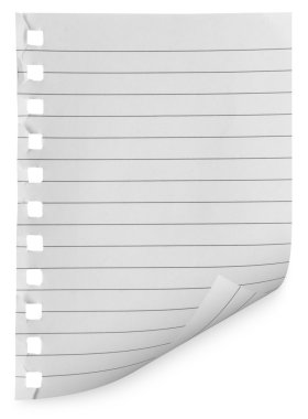 bir sayfa defter--dan sökük uzakta