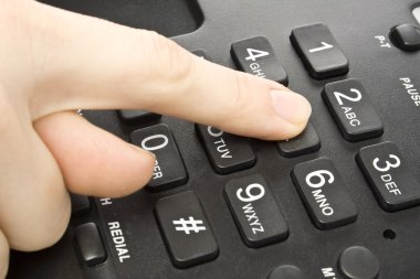 ofis siyah telefon