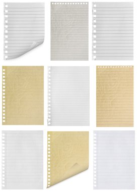 bir sayfalar Notebook sökük uzakta