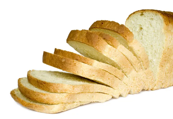 Der geschnittene Laib Brot — Stockfoto