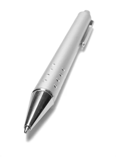 Le seul stylo sur fond blanc — Photo