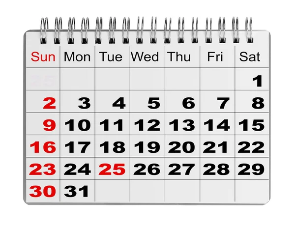 Calendario — Foto de Stock