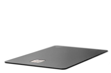 beyaz arka planda bir kredi kartı